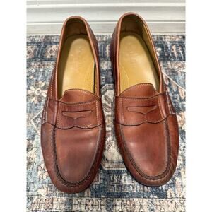 Cole Haan Men's Size 10 Brown Penny Loafers NikeAir Leather Dress Shoes